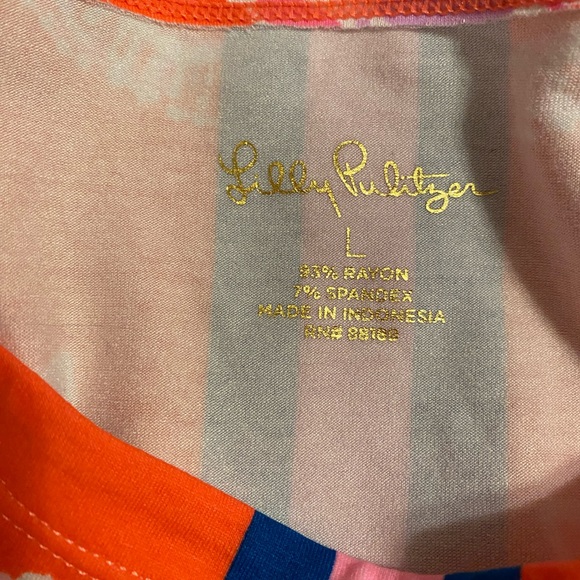 Lilly Pulitzer Coral and Blue Mini Dress - Picture 14 of 14